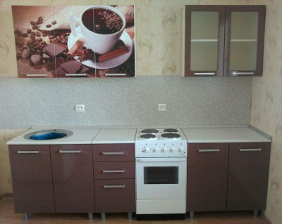 Кухонный гарнитур "Люкс Шоколад"